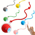 Pelota de juguete LED con cola, bola rodante inteligente