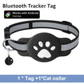 Rastreador Bluetooth Compatible con Google Find My (solo Android), rastreador para mascotas, rastreador de ubicación para gatos con soporte, collar para gatos